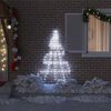 vidaXL LED Χριστουγεννιάτικο Δέντρο Ψυχρό λευκό 182 εκ Μέταλλο