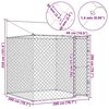 vidaXL Κλουβί σκύλου 200 x 200 x 258 εκ Χάλυβας και PE