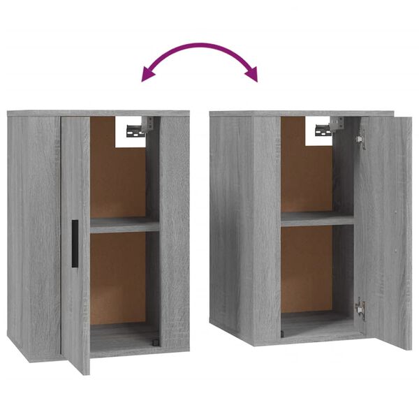 vidaXL Έπιπλα Τηλεόρασης Επιτοίχια Sonoma Δρυς 40x34,5x60 εκ
