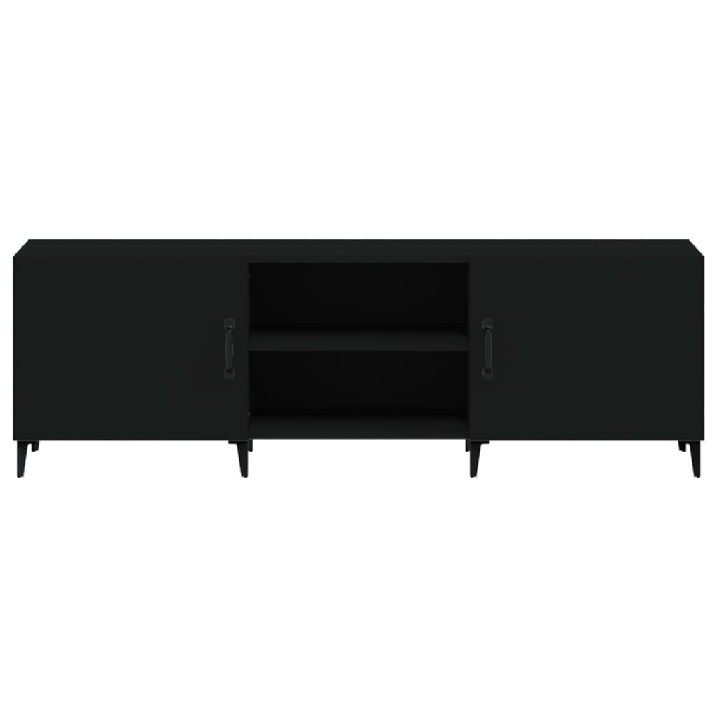 vidaXL Έπιπλο Τηλεόρασης Μαύρο 150x30x50 εκ. Επεξεργασμένο Ξύλο