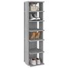 vidaXL Παπουτσοθήκη Γκρι Sonoma 27,5x27x102 εκ. από Επεξεργασμένο Ξύλο
