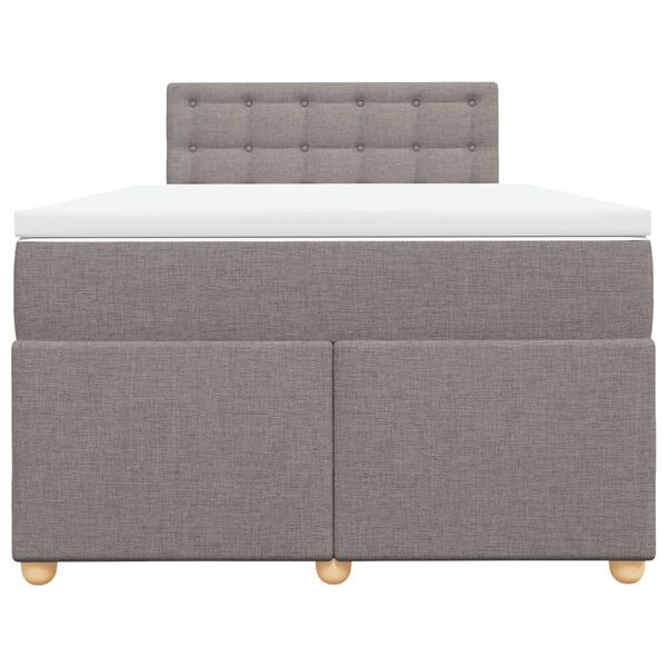 vidaXL &Kappa;&rho;&epsilon;&beta;ά&tau;&iota; Boxspring &mu;&epsilon; &Sigma;&tau;&rho;ώ&mu;&alpha; Taupe 120x200 &epsilon;&kappa;. &Upsilon;&phi;&alpha;&sigma;&mu;ά&tau;&iota;&nu;&omicron;