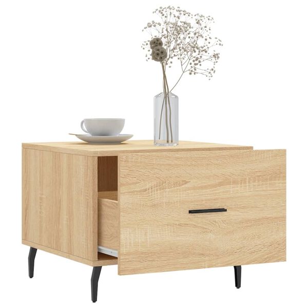 vidaXL Τραπεζάκι Σαλονιού Sonoma Δρυς 50x50x40 εκ. Επεξεργασμένο Ξύλο