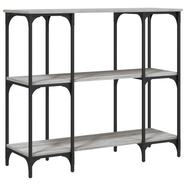 vidaXL Τραπέζι Κονσόλα Γκρι Sonoma 102x35x90 εκ. Επεξεργασμένο Ξύλο