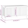 vidaXL Κουτί Αποθήκευσης Καφέ Μελί 115x49x60 εκ. Μασίφ Ξύλο Πεύκου