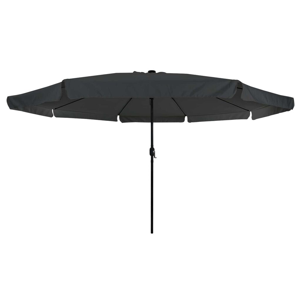 vidaXL Ομπρέλα Κήπου Ανθρακί, Μαύρο 395 x 395 x 245 εκ.