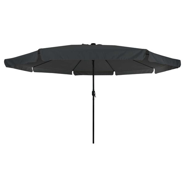 vidaXL Ομπρέλα Κήπου Ανθρακί, Μαύρο 395 x 395 x 245 εκ.