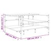vidaXL Τραπεζάκι Σαλονιού Μαύρο 100x100x48,5 εκ. Επεξεργασμένο Ξύλο