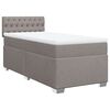 vidaXL &Kappa;&rho;&epsilon;&beta;ά&tau;&iota; Boxspring &mu;&epsilon; &Sigma;&tau;&rho;ώ&mu;&alpha; Taupe 90x200 &epsilon;&kappa;. &Upsilon;&phi;&alpha;&sigma;&mu;ά&tau;&iota;&nu;&omicron;