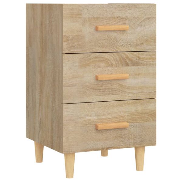 vidaXL Κομοδίνο Sonoma Δρυς 40 x 40 x 66 εκ. από Επεξεργασμένο Ξύλο