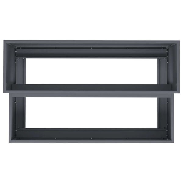 vidaXL Γλάστρα Κήπου 2-Επίπεδη 100x60x45 εκ Ανθρακί Πλαστικό