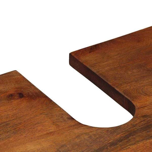 vidaXL Ντουλάπα Μπάνιου Καφέ 62 x 33 x 58 εκ. Μασίφ ξύλο μάνγκο