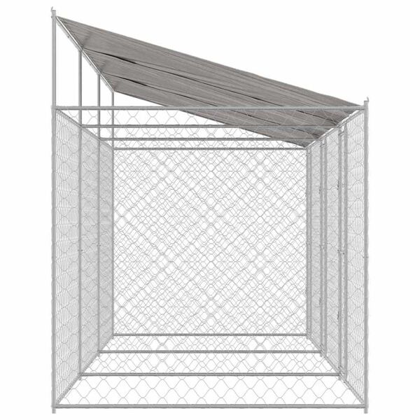 Κλουβί σκύλου Ασημί 600 x 200 x 256 εκ. Επικαλυμμένος Χάλυβας