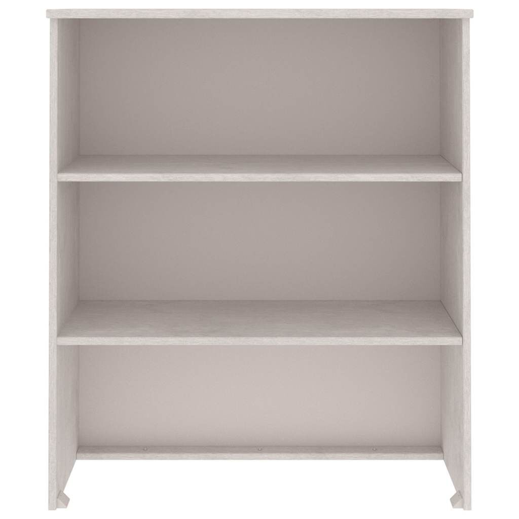 vidaXL Πάνω Μέρος Ντουλαπιού HAMAR Λευκό 85x35x100 εκ. Μασίφ Πεύκο