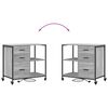 vidaXL Γραφείο Ντουλάπι Γκρι sonoma 76 x 41 x 72 cm Επεξεργασμένο ξύλο
