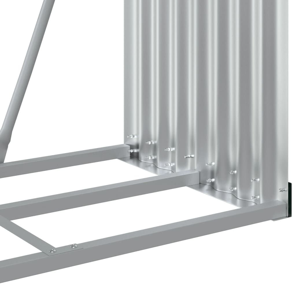 vidaXL Ξυλοθήκη Πράσινη 80 x 45 x 120 εκ. από Γαλβανισμένο Ατσάλι