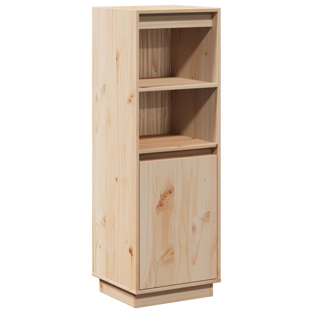 vidaXL Ντουλάπι Ψηλό 37 x 34 x 110 εκ. από Μασίφ Ξύλο Πεύκου