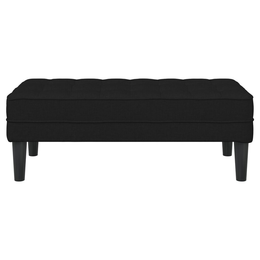 vidaXL Παγκάκι Μαύρο 113x57x39 εκ Υφάσματος
