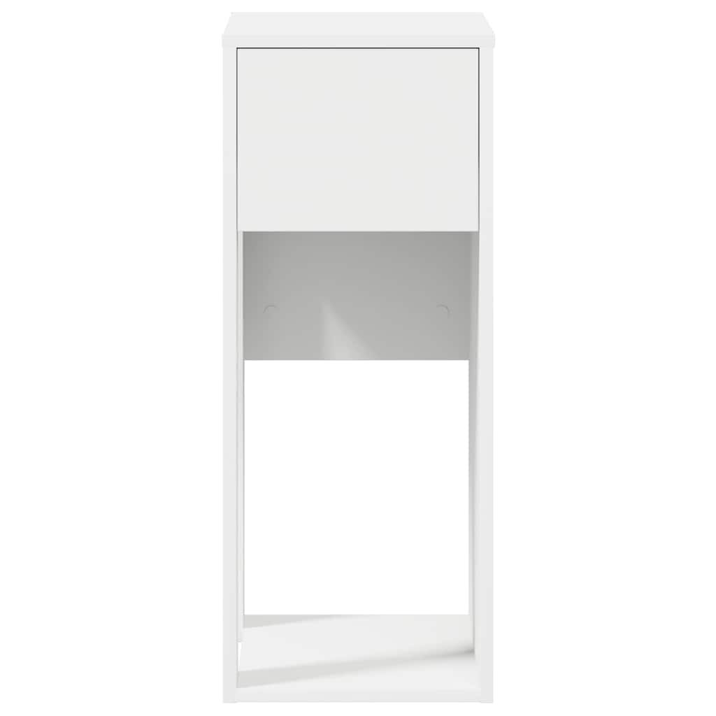 vidaXL Πύργος υπολογιστή με συρτάρι Λευκό 30x44x74 cm
