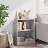 vidaXL Βιβλιοθήκη Γκρι Σκυροδέματος 60x24x76 εκ. Επεξεργασμένο Ξύλο