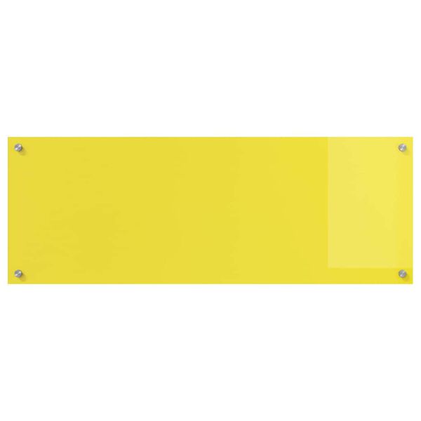 vidaXL Πίσω Πάνελ Κουζίνας 2 pcs Κίτρινο 110 x 40 cm σκληρυμένο γυαλί