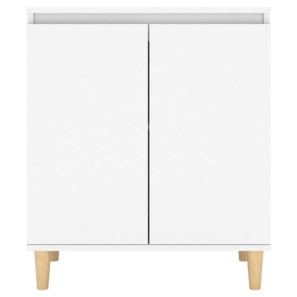 vidaXL Μπουφές Λευκός 60 x 35 x 70 εκ. από Επεξ. Ξύλο με Ξύλινα Πόδια