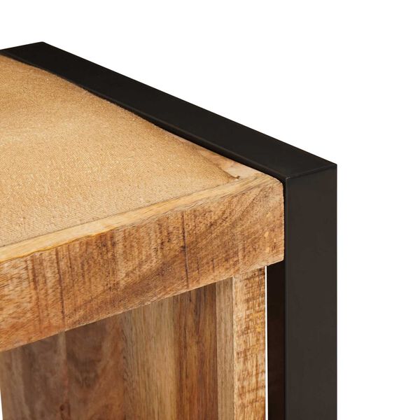 vidaXL Παγκάκι Αποθήκευσης με Κάλυμμα 80x35x40 εκ Μασίφ Τραύμα Ξύλου Μάνγκο