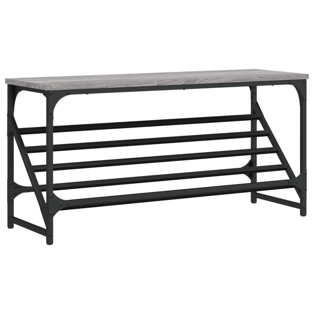 vidaXL Παπουτσοθήκη Γκρι Sonoma 90x30x45 εκ. από Επεξεργασμένο Ξύλο