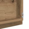 vidaXL Καθρέφτης μπάνιου LED Επιτοίχιο Artisan Oak 40 x 37 x 8.5 εκ.