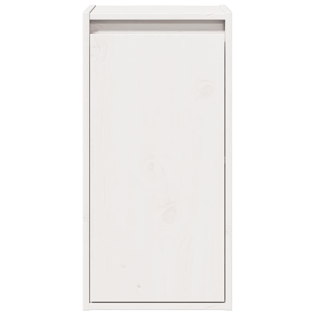 vidaXL Ντουλάπια Τοίχου 2 τεμ. Λευκά 30x30x60 εκ από Μασίφ Ξύλο Πεύκου