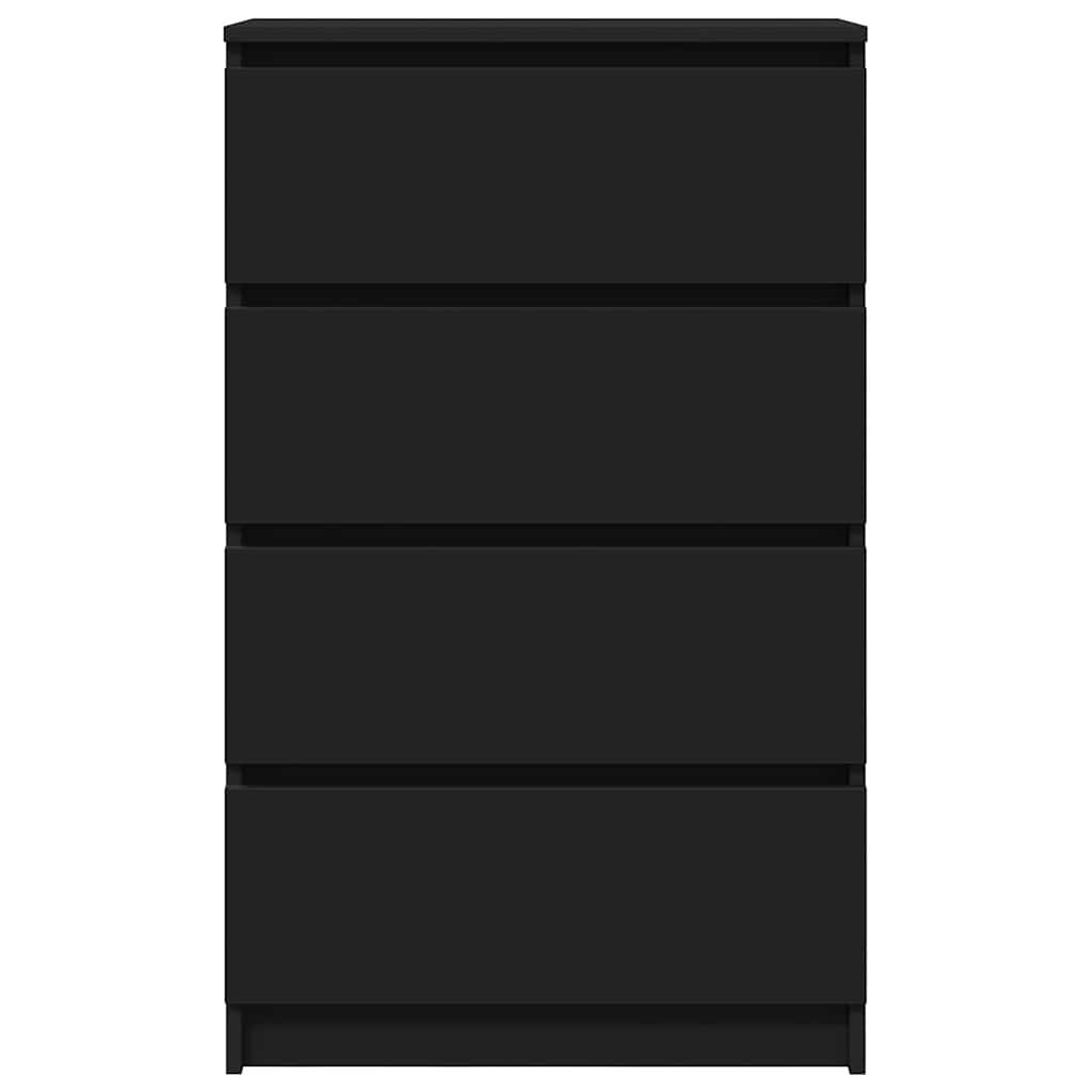 vidaXL Συρταριέρα Μαύρη 60 x 35 x 98,5 εκ. από Επεξεργασμένο Ξύλο