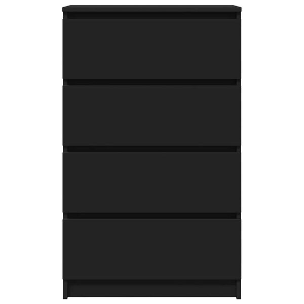vidaXL Συρταριέρα Μαύρη 60 x 35 x 98,5 εκ. από Επεξεργασμένο Ξύλο