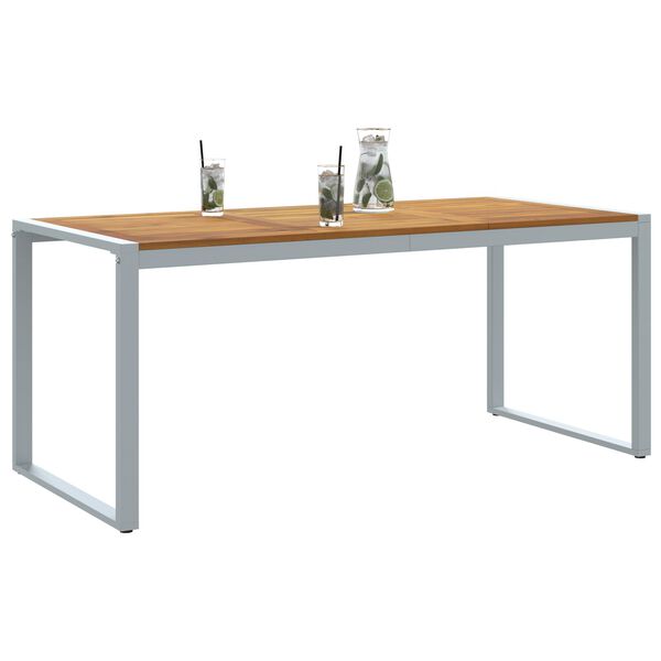 vidaXL Τραπέζι Κήπου για Φαγητό Γκρι 180 x 90 x 75 cm