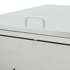 vidaXL Πλαίσιο Τριπλό για Κάδους Απορριμμάτων 240 L Ανοξείδωτο Ατσάλι