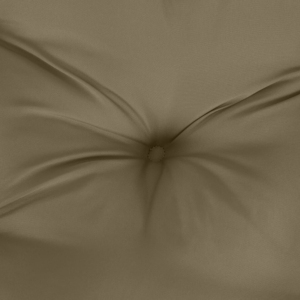 vidaXL Μαξιλάρια Πάγκου Κήπου 2 τεμ. Taupe Μελανζέ 100x50x7 εκ. Ύφ.