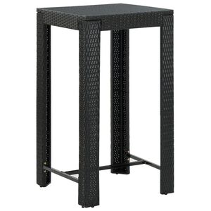 vidaXL &Tau;&rho;&alpha;&pi;έ&zeta;&iota; &Mu;&pi;&alpha;&rho; &Kappa;ή&pi;&omicron;&upsilon; &Mu;&alpha;ύ&rho;&omicron; 60,5x60,5x110,5 &epsilon;&kappa;. &Sigma;&upsilon;&nu;&theta;&epsilon;&tau;&iota;&kappa;ό &Rho;&alpha;&tau;ά&nu;