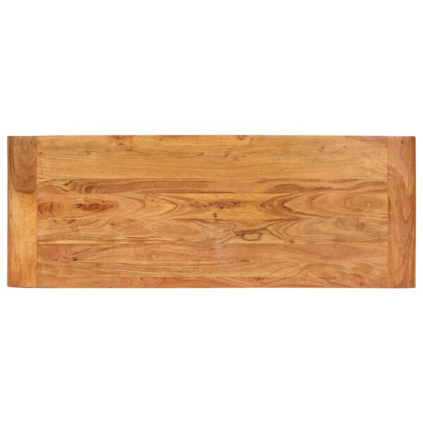 vidaXL Τραπέζι Κονσόλα 110x40x76 εκ. Μασίφ Ξύλο Ακακίας Μελί Φινίρισμα