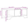 vidaXL Τραπεζάκι Σαλονιού Γκρι Sonoma 100x51x40 εκ. Επεξεργασμένο Ξύλο