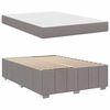 vidaXL Σκελετός Κρεβατιού με στρώμα Taupe 160 x 200 cm ύφασμα