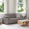 vidaXL Καναπές με μαξιλάρι Taupe 219 x 77 x 82 εκ ύφασμα