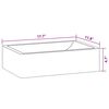 vidaXL Νιπτήρας Γυαλιστερό Μαύρο 45 x 30 x 12 εκ. Μαρμάρινος