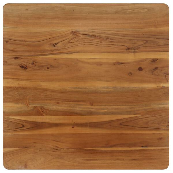 vidaXL Τραπεζαρία 75x75x76 εκ. από Μασίφ Ξύλο Ακακίας και Ατσάλι