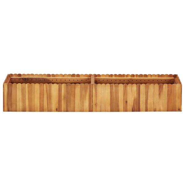 vidaXL Ζαρντινιέρα Υπερυψωμένη 150 x 30 x 25 εκ. Μασίφ Ξύλο Ακακίας