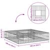 vidaXL &Alpha;&nu;&alpha;&sigma;&eta;&kappa;&omega;&mu;έ&nu;&omicron; &kappa;&rho;&epsilon;&beta;ά&tau;&iota; gabion &Alpha;&sigma;&eta;&mu;ί 100 x 100 x 20 cm