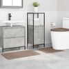 vidaXL Σετ Μάτ Μπάνιου Αντιολισθητικό 3 pcs Καφέ 50 x 50 cm PP