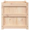 vidaXL Ζαρντινιέρα Λευκή 50 x 50 x 50 εκ από Μασίφ Ξύλο Πεύκου