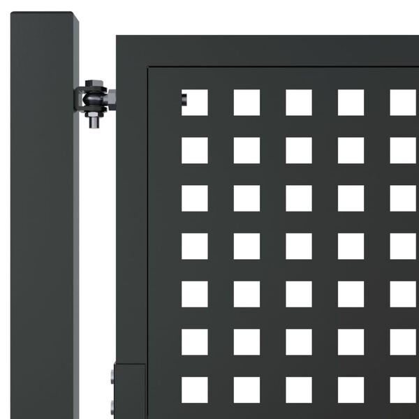 vidaXL Πύλη Κήπου Ανθρακί 105 x 175 εκ. Ατσάλινη