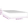 vidaXL Στρώμα με Pocket Springs Μπλε 120x190x20 εκ. Υφασμάτινο