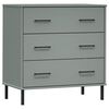 vidaXL &Nu;&tau;&omicron;&upsilon;&lambda;ά&pi;&iota; OSLO &mu;&epsilon; 3 &Sigma;&upsilon;&rho;&tau;ά&rho;&iota;&alpha; &Gamma;&kappa;&rho;&iota; 77x40x79,5 &epsilon;&kappa;. &Mu;&alpha;&sigma;ί&phi; &Xi;ύ&lambda;&omicron;