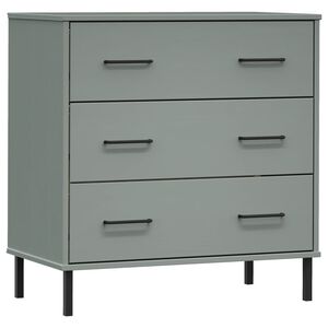 vidaXL &Nu;&tau;&omicron;&upsilon;&lambda;ά&pi;&iota; OSLO &mu;&epsilon; 3 &Sigma;&upsilon;&rho;&tau;ά&rho;&iota;&alpha; &Gamma;&kappa;&rho;&iota; 77x40x79,5 &epsilon;&kappa;. &Mu;&alpha;&sigma;ί&phi; &Xi;ύ&lambda;&omicron;